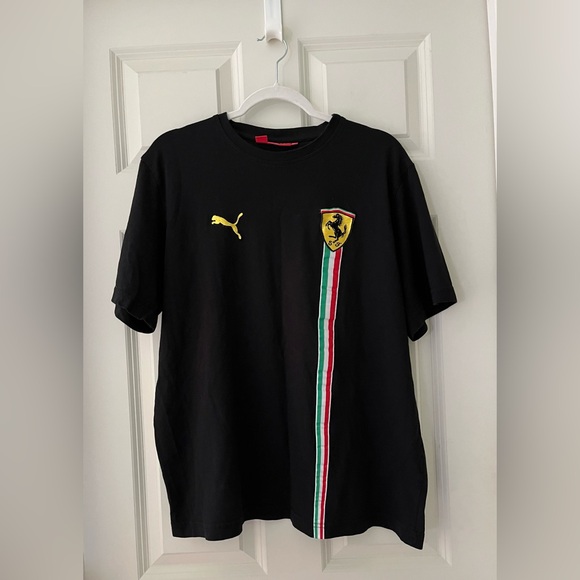Puma Other - Vintage Men’s Puma Official Scuderia Ferrari Embroidered Italian Flag T- Shirt L